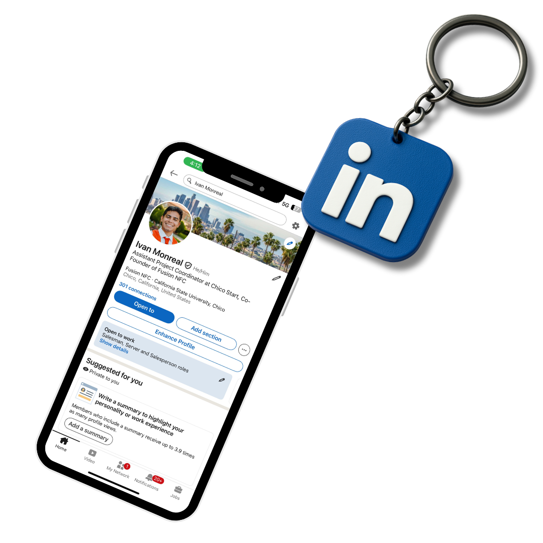 Linkedin NFC Keychain