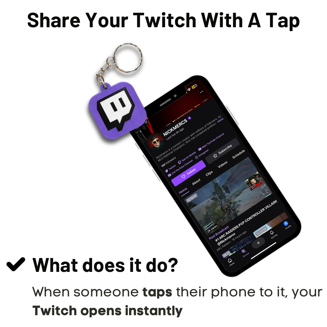 Twitch NFC Keychain