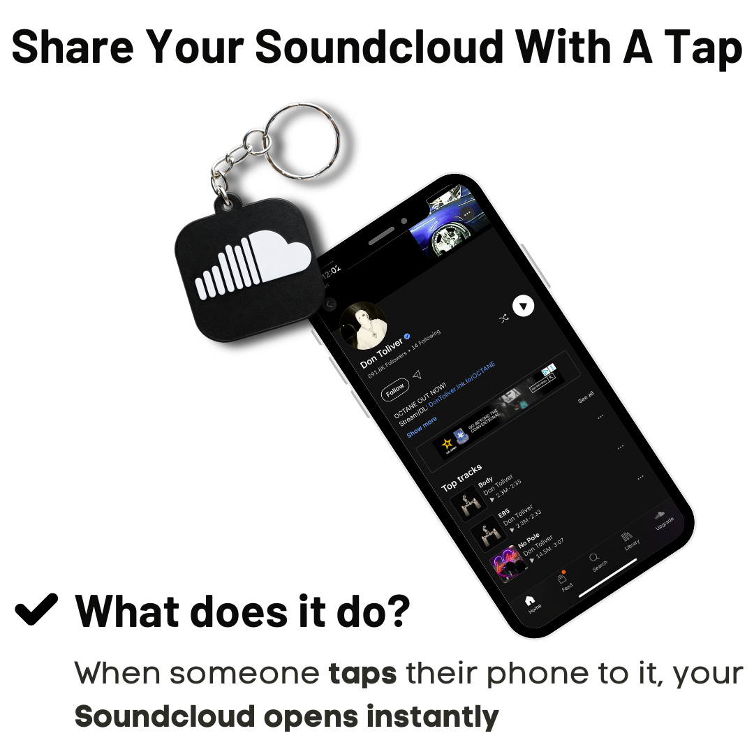 Soundcloud NFC keychain