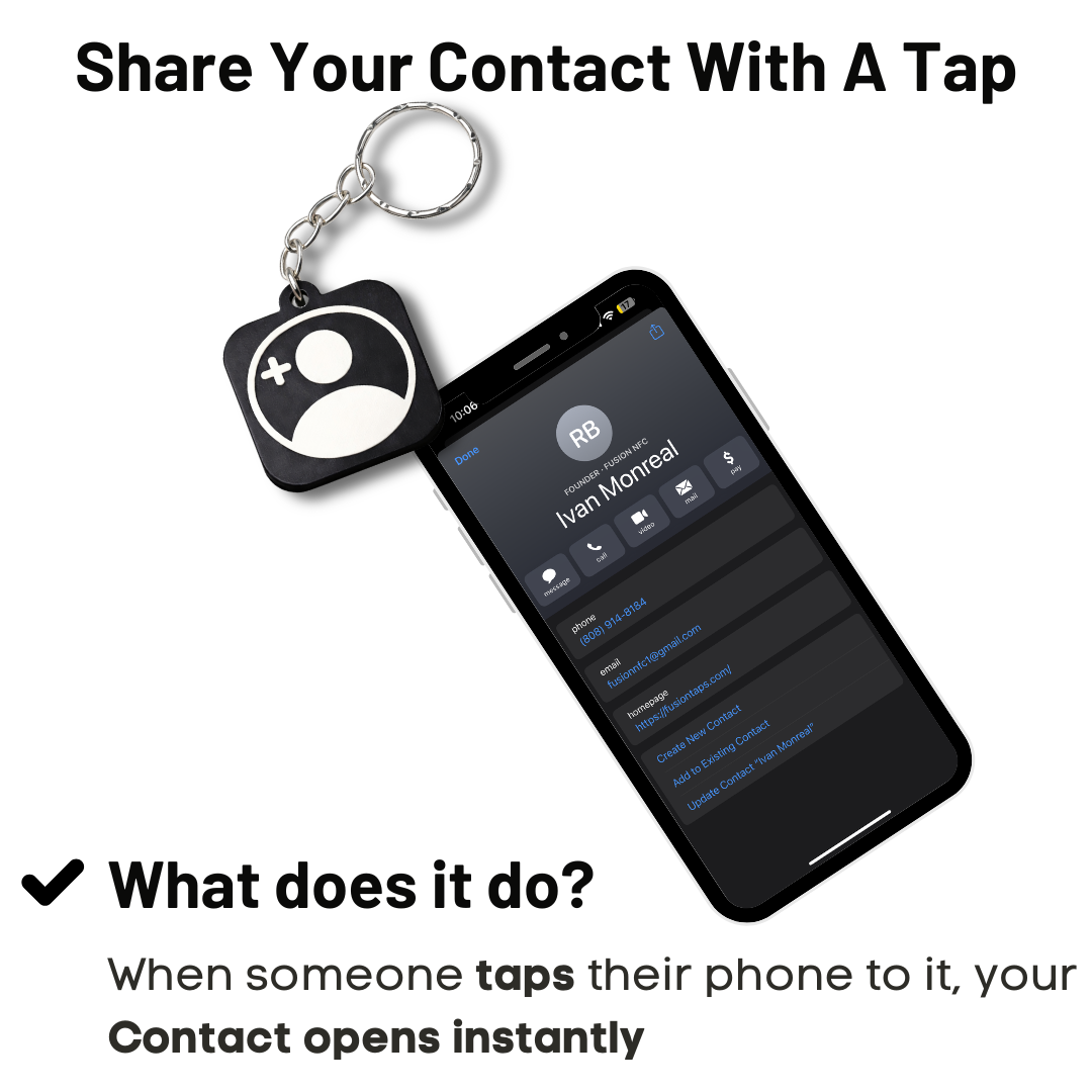 Contact NFC Keychain