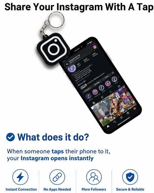 Instagram NFC Keychain