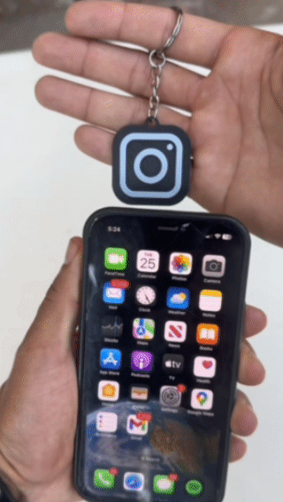 Instagram NFC Keychain