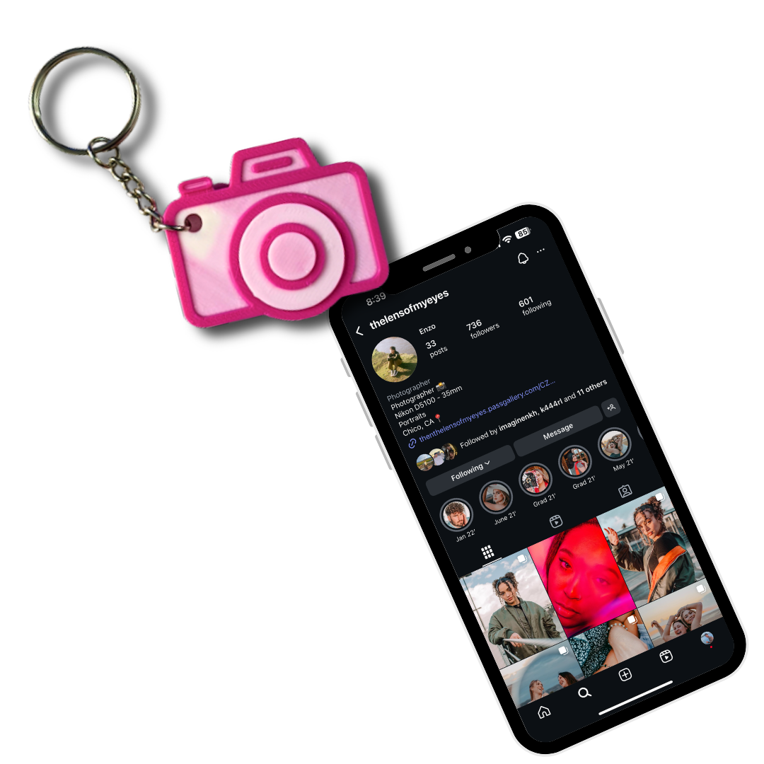 Camera NFC Keychain