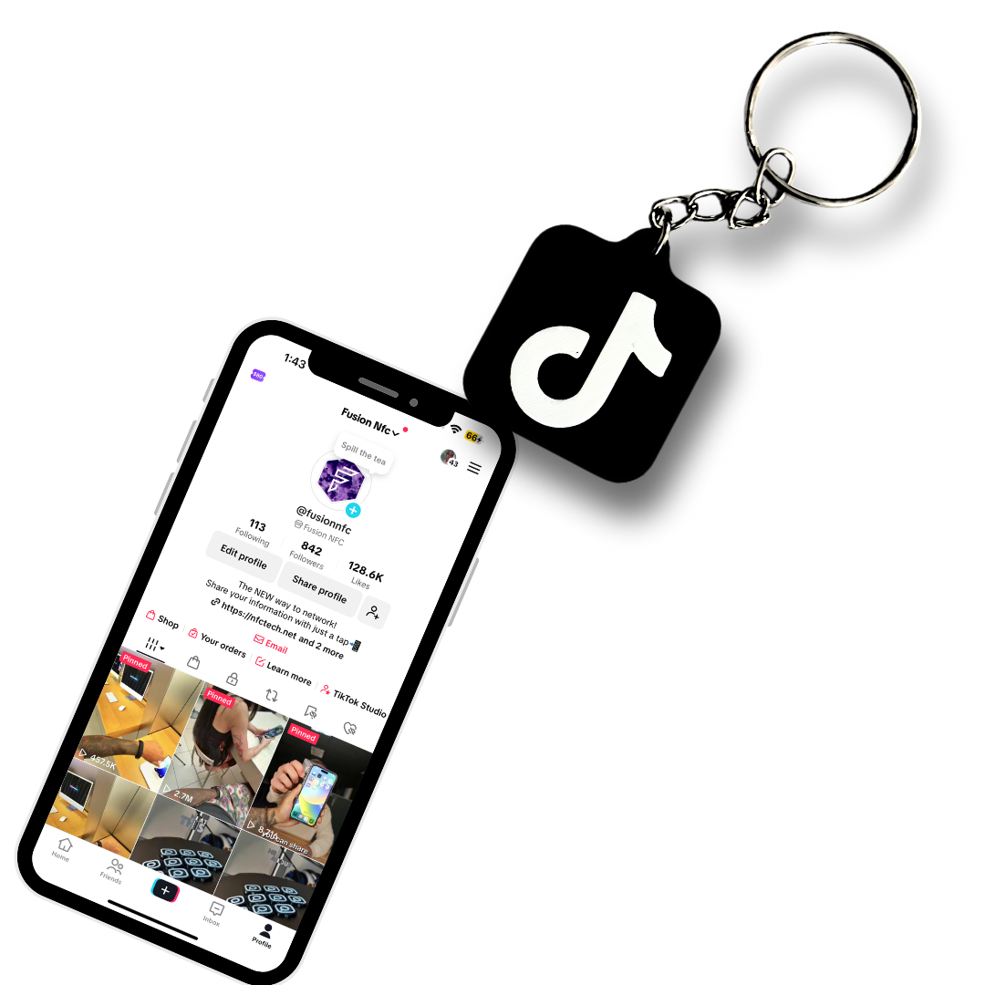 Tik Tok NFC Keychain