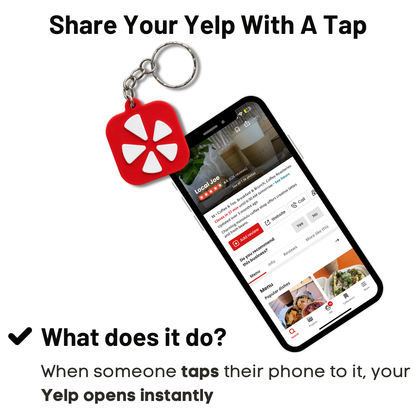 Yelp NFC Keychain