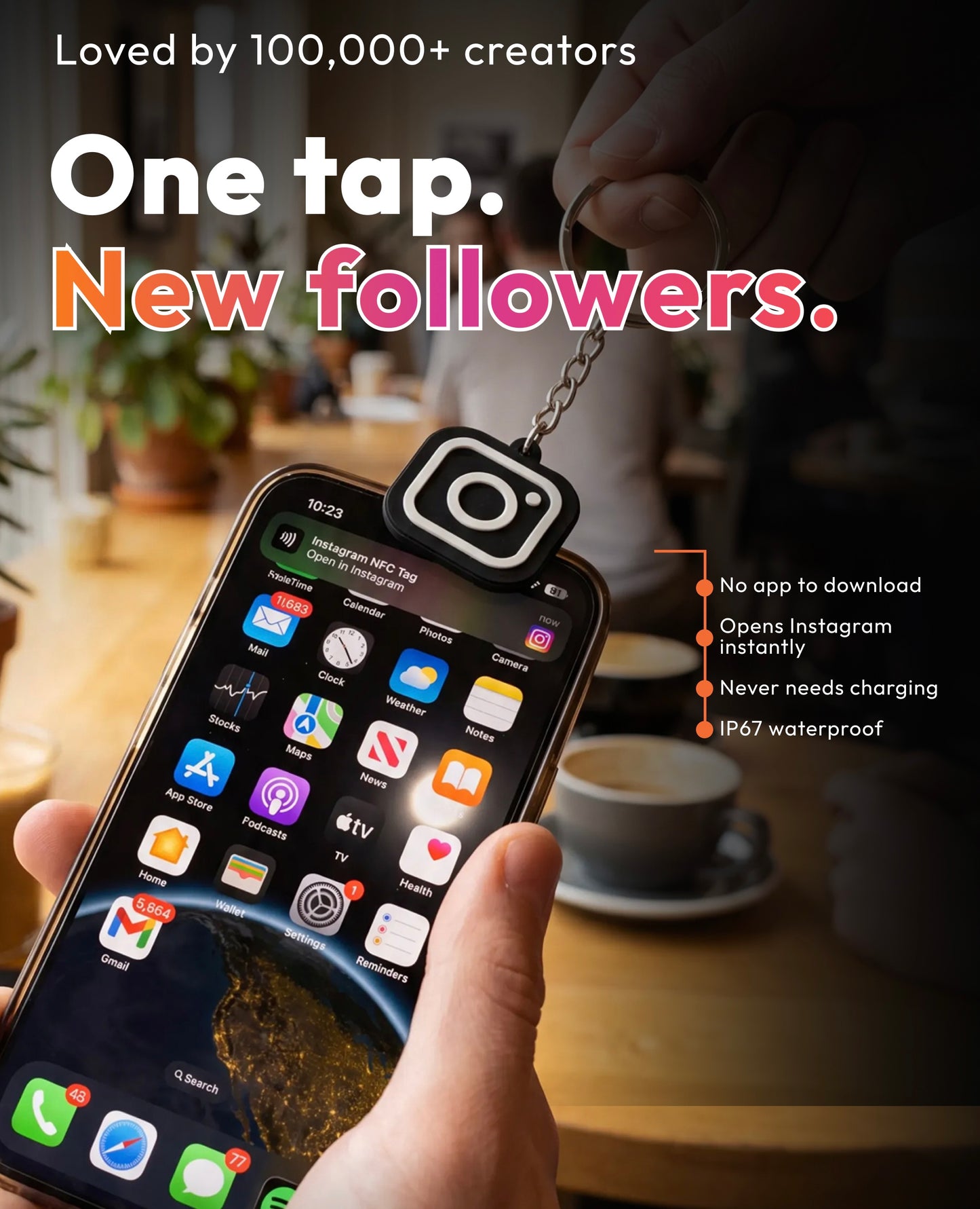Instagram NFC Keychain