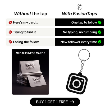 Instagram NFC Keychain for Tattoo Artists & Piercers