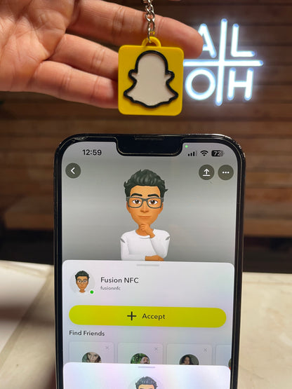 Snapchat NFC Keychain
