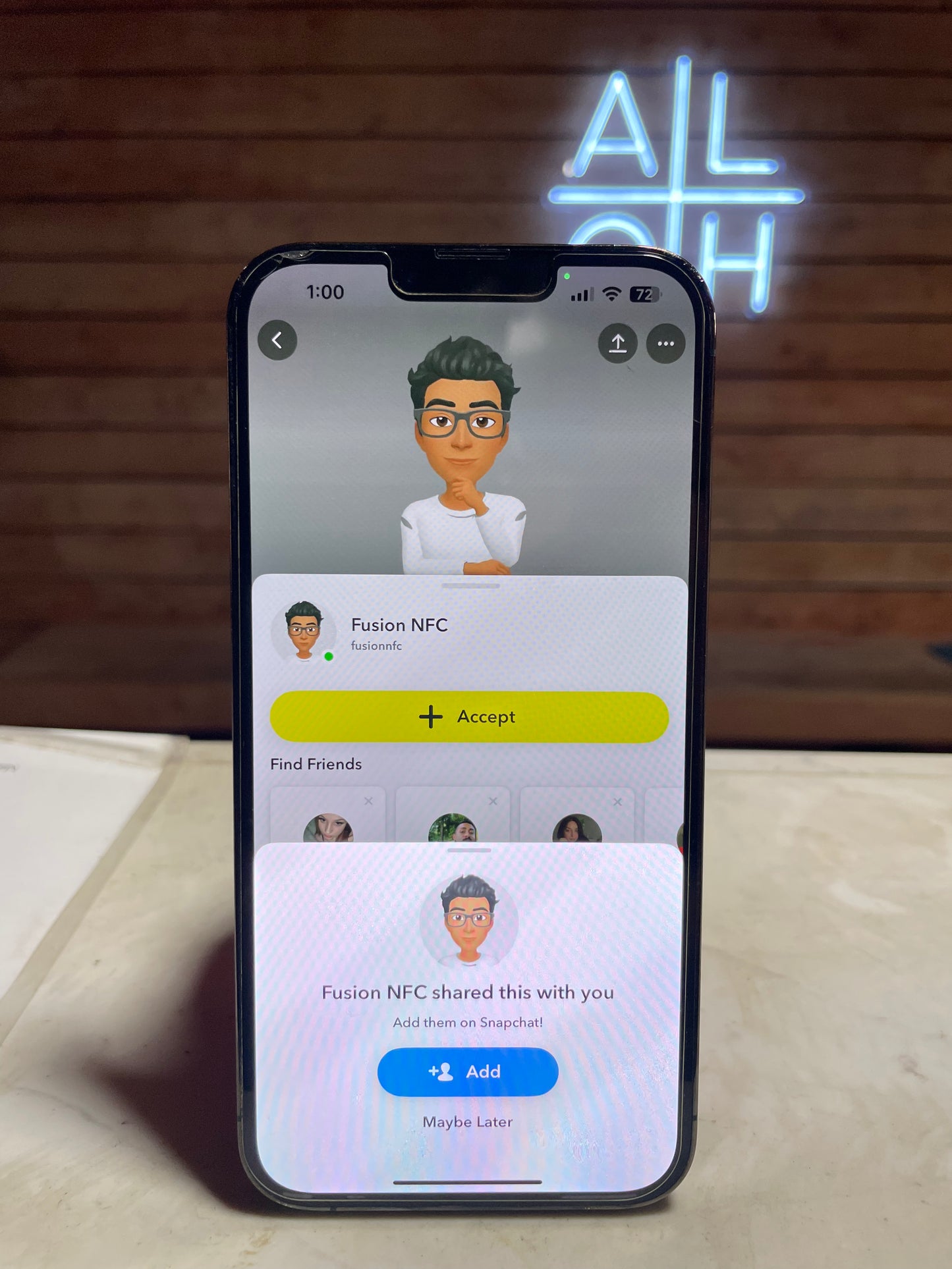 Snapchat NFC Keychain