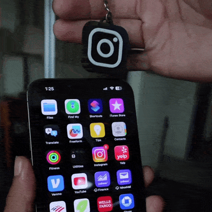 Instagram NFC Keychain
