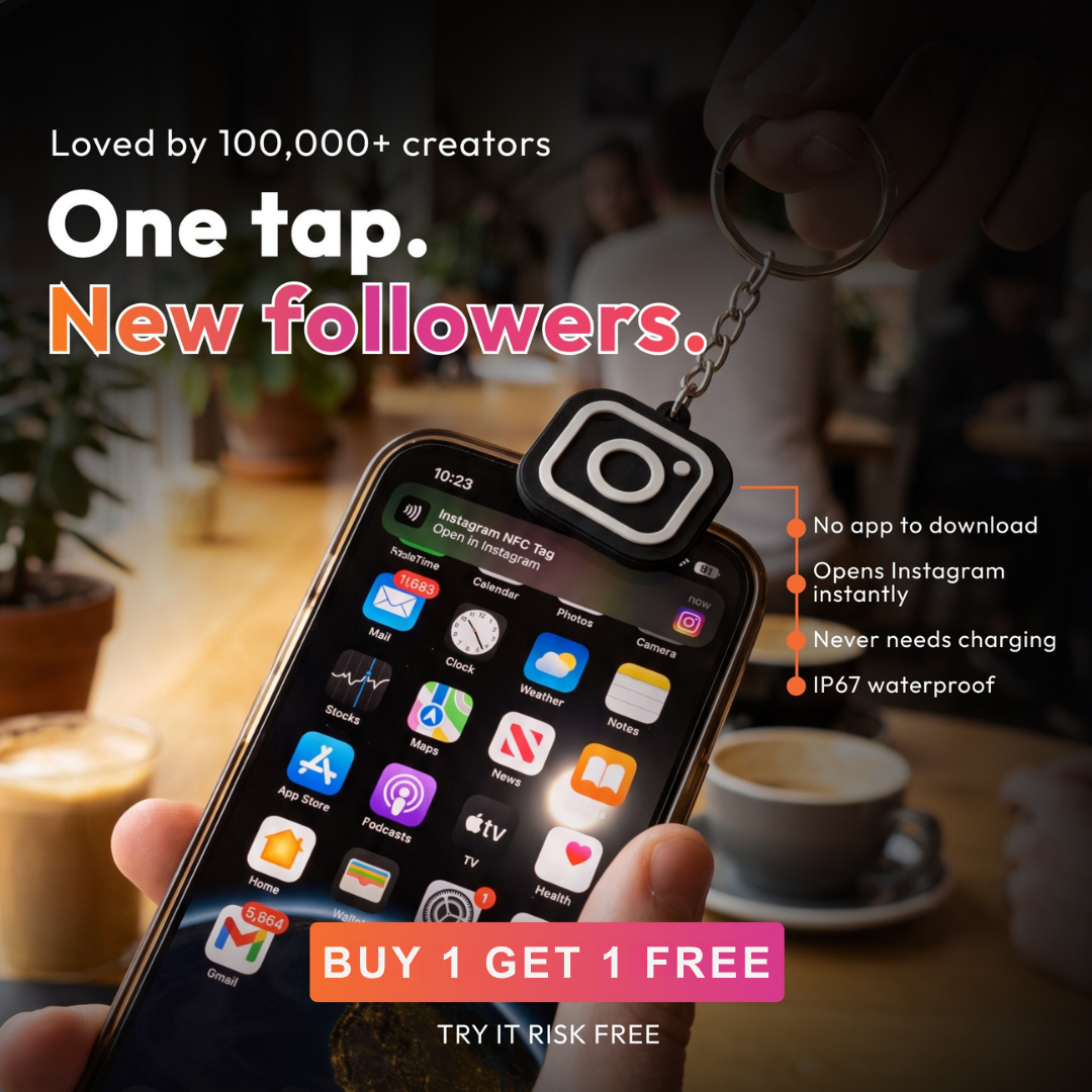 Instagram NFC Keychain