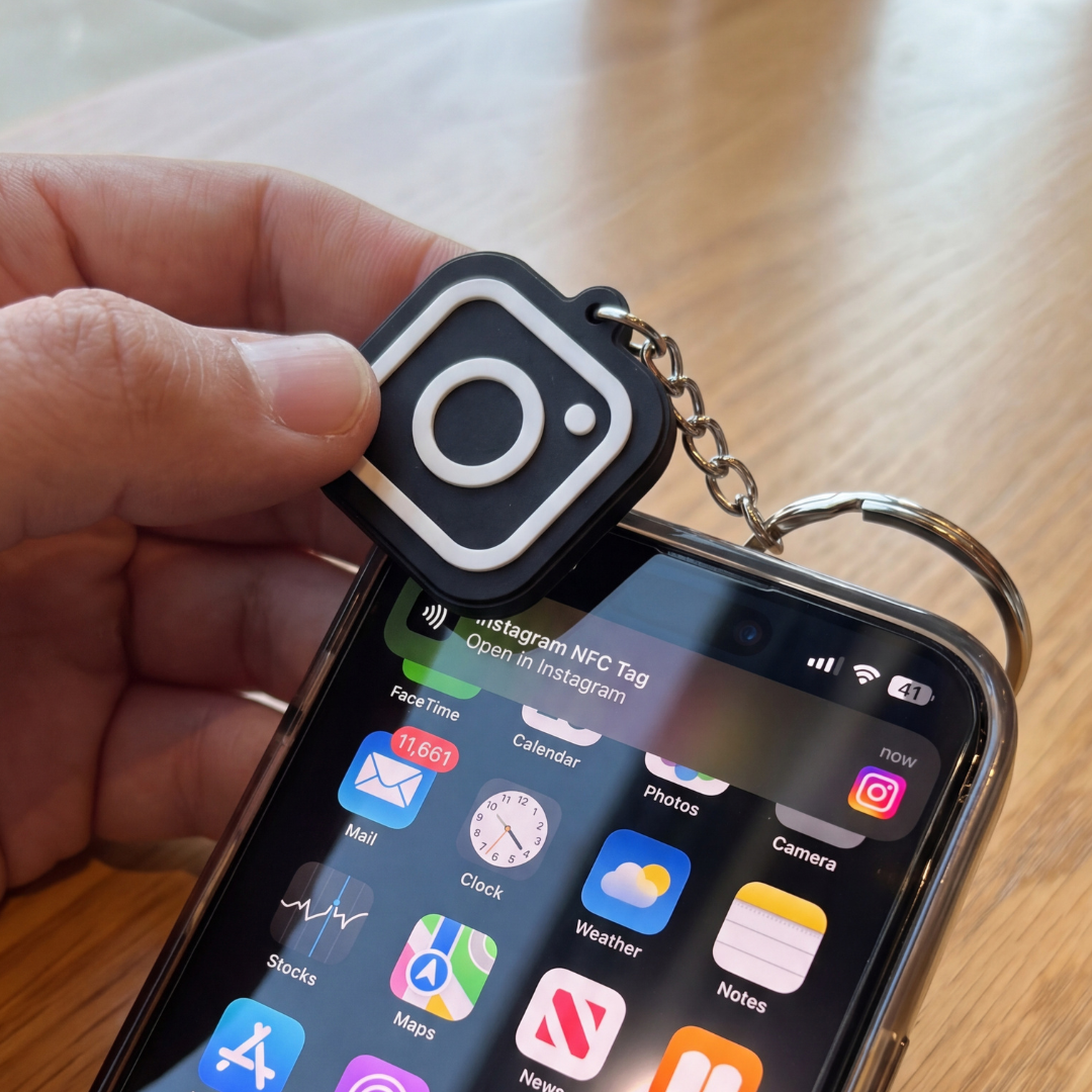 Instagram NFC Keychain
